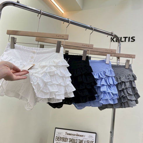 Ladies Tiered Mini Skirts